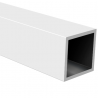 TUBO CUADRADO 20 X 20 MT-1 MT  ALUMINIO BLANCO