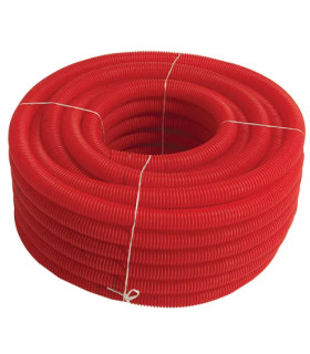 CORRUGATED SLEEVE TUBE 32MM RED PRICE M ROLL 50 MTS