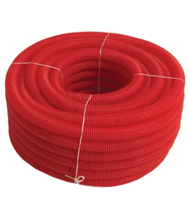 CORRUGATED SLEEVE TUBE 32MM RED PRICE M ROLL 50 MTS