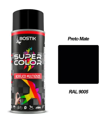 SPRAY ACRILICO 400 ML PRETO OPACO RAL 9005