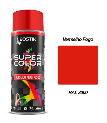 SPRAY ACRILICO 400 ML VERMELHO FOGO RAL 3000
