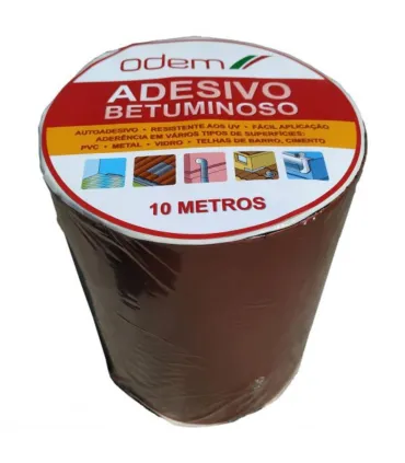 ADESIVO BETUM.TERRACOTA 100 MM ROLO 10MTS