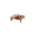 LAREIRA ORIGAMI MODEL I 60 AÇO CORTEN OXIDADO