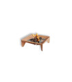 ORIGAMI-KAMIN MODELL I 60 AUS OXIDIERTEM CORTENSTAHL