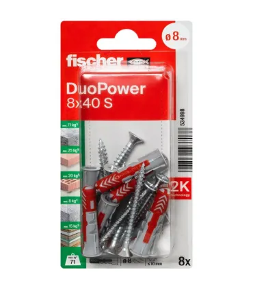 FISCHER BLISTER DUOPOWER 8X40 S K