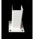 BASE METALICA ECO P/POSTE 60X40 BRANCO (100X100X130)