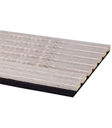 PERFIL DECOWALL ACUSTICO CANDO 2600X300X35MM CARVALHO CINZA REF.123132481