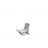AMOP SILLÓN LOUNGE DE UHPC BLANCO BARNIZ SEMIBRILLANTE REF. 26002