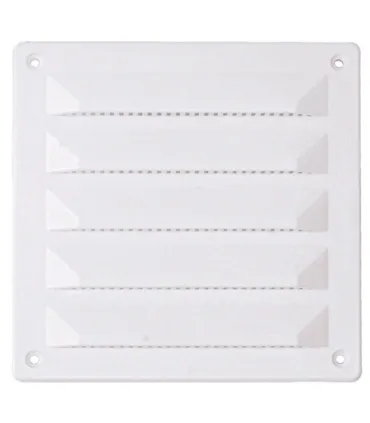 GRELHA VENTILADORA PVC 15X15CM CREME