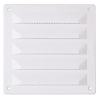 GRELHA VENTILADORA PVC 20X20CM BRANCO