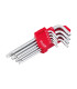 JOGO CHAVES "L" TORX LONGA WLHR-123L TH10-TH50 9 PEÇAS