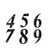 NUMERO 6-4'' AÇO PRETO