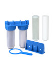 PORTE-FILTRES DOUBLE 10" + SUPPORT + CLÉ