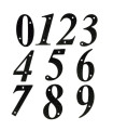 NÚMERO 4-4'' ACERO NEGRO