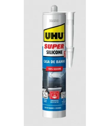 UHU SUPER SILICONE SANIT. CART. 300ML W