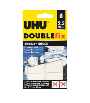 UHU DOUBLEFIX INTERIORES 16 TIRAS