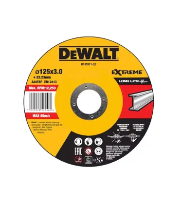 DEWALT DISCO CORTE METAL EXTREME 125X3MM