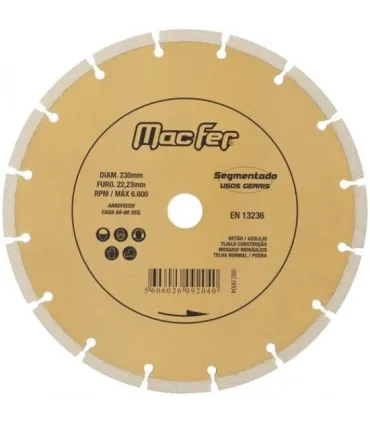 DISCO DIAM.SEGMENTADO 230 MACFER