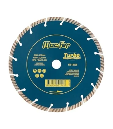 DISCO DIAM.TURBO SEGMENTADO 115 MM MACFER (0920021)