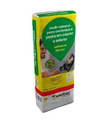 WEBERCOL FLEX LEV CINZA CLARO 12,5KG REF: 116108
